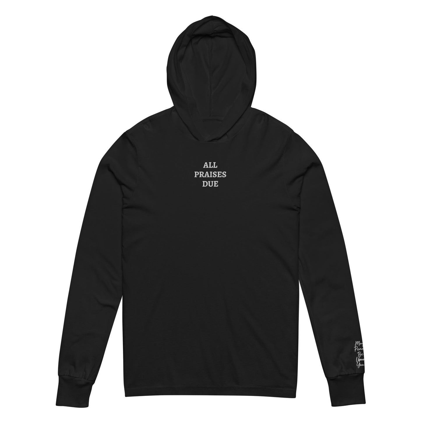 'All Praises Due' Hooded long-sleeve tee Supreme Athlete Black XS