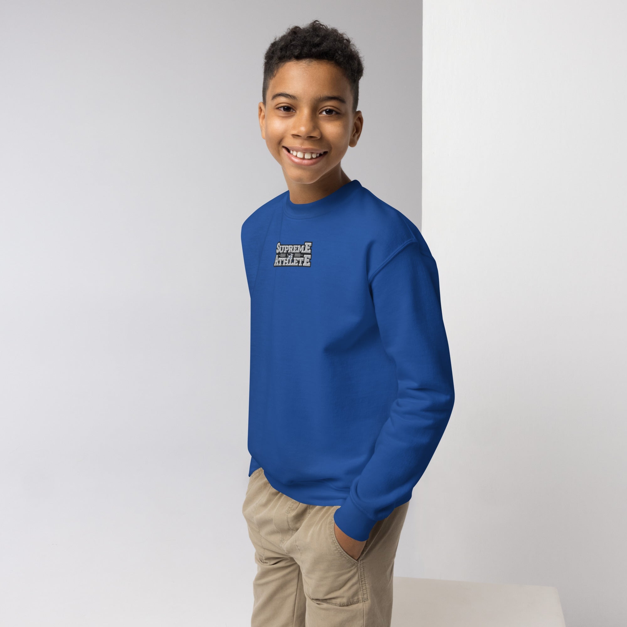 Supreme Athlete Youth crewneck sweatshirt Supreme Athlete Royal XS