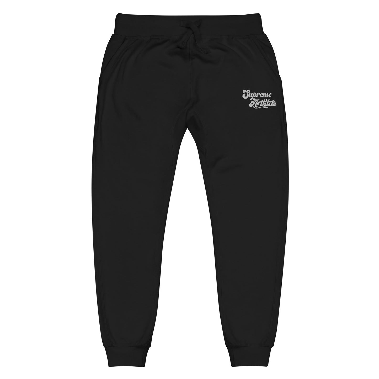 'All Praises Due' Unisex fleece Joggers Pants Supreme Athlete Black XS
