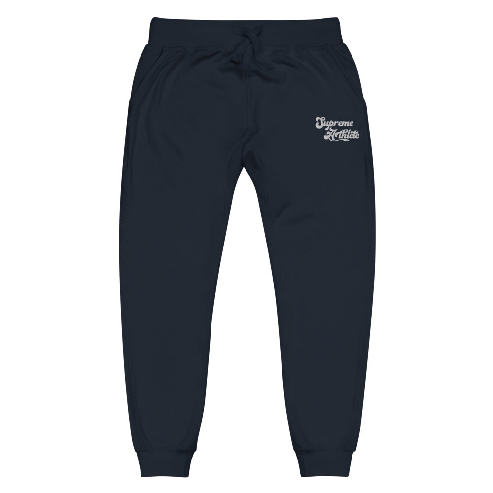 'All Praises Due' Unisex fleece sweatpants Supreme Athlete Navy Blazer XS