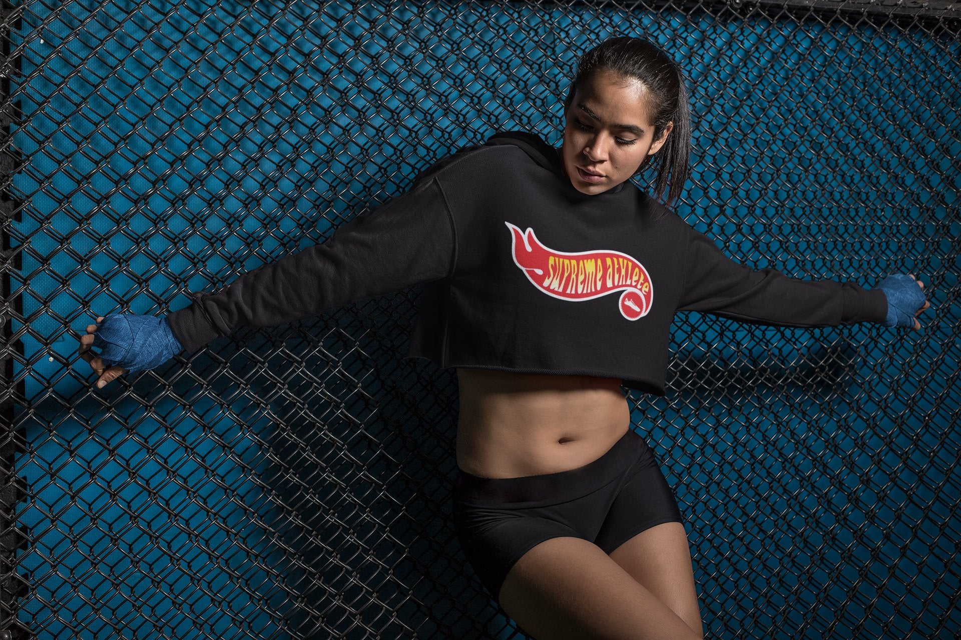 'Hot Girl' Crop Hoodie Hoodie Supreme Athlete