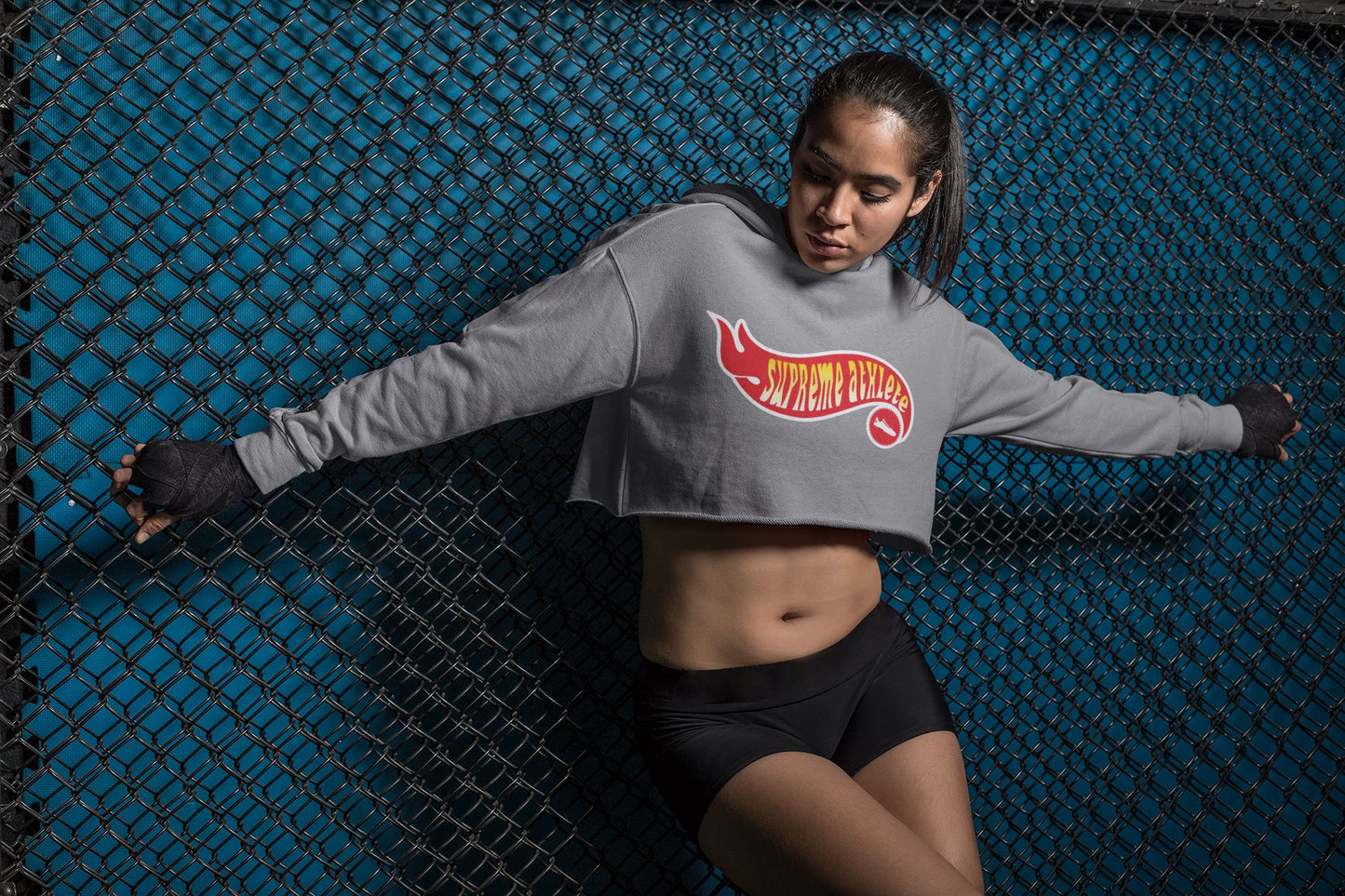 'Hot Girl' Crop Hoodie Hoodie Supreme Athlete