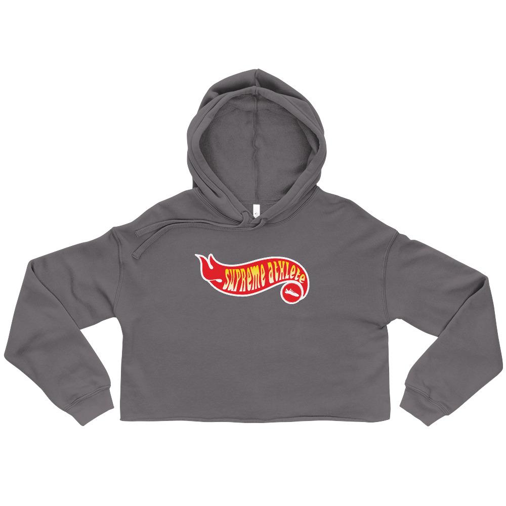 'Hot Girl' Crop Hoodie Supreme Athlete Storm S