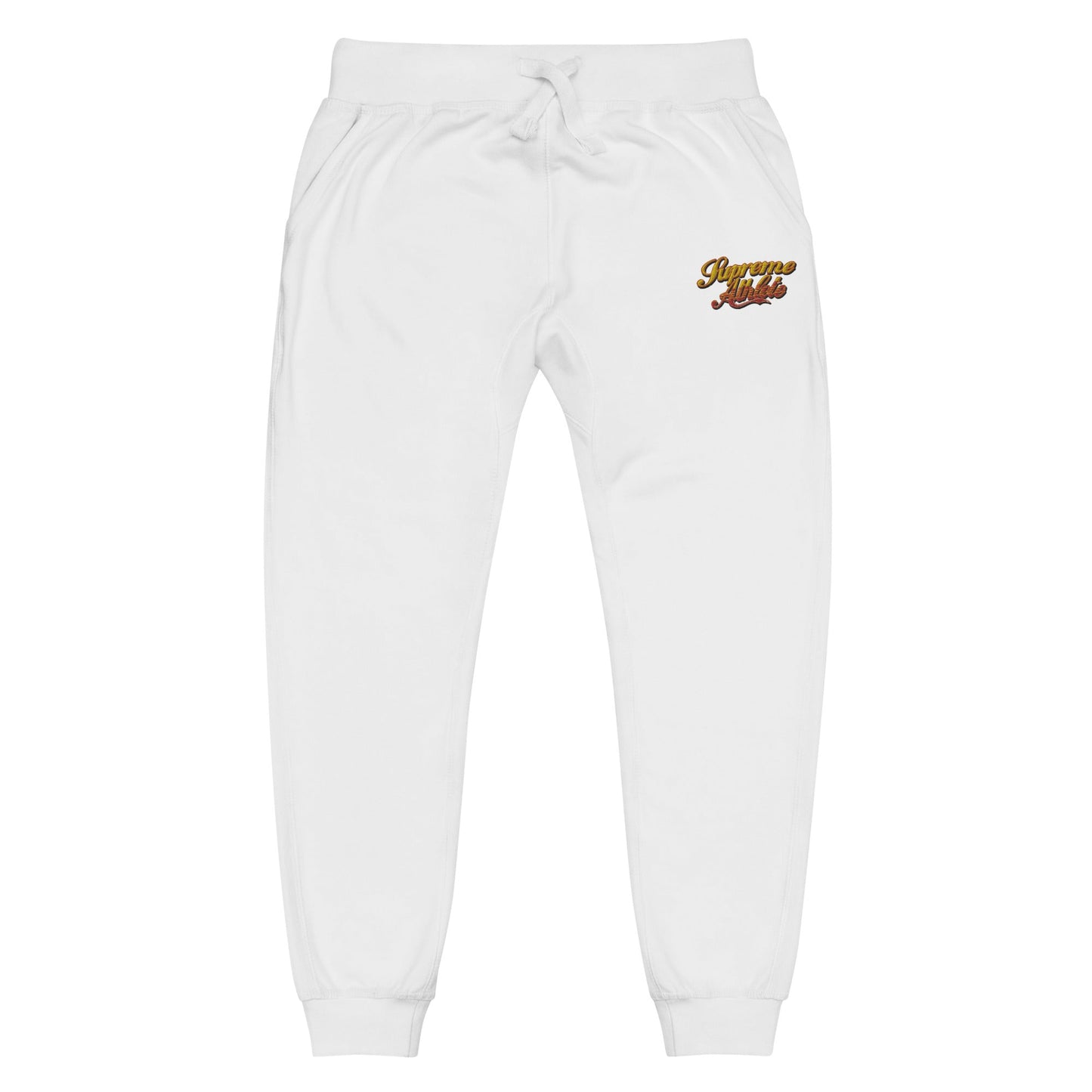 "IMMACULATE AURA" Unisex fleece sweatpants Supreme Athlete White XS