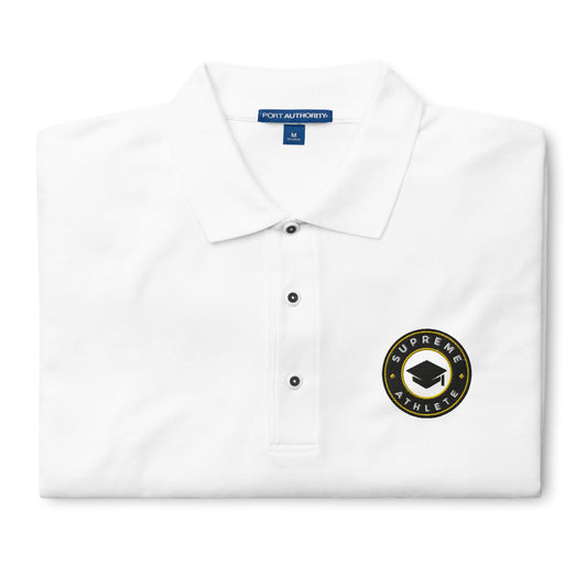 'WISE CIPHER' Polo Shirt Supreme Athlete White S