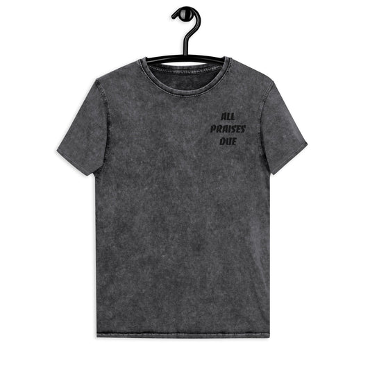'All Praises Due' Denim T-Shirt Supreme Athlete Black S 