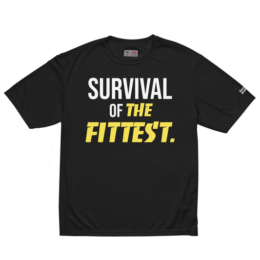 FITTEST Unisex performance crew neck t-shirt Supreme Athlete Black S 