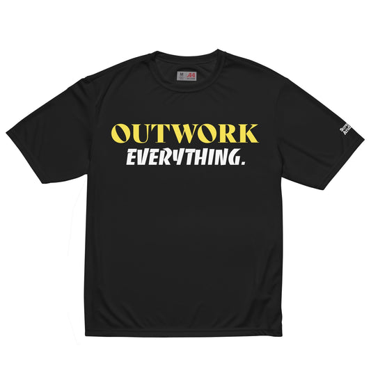 OUTWORKS Unisex performance crew neck t-shirt Supreme Athlete Black S 