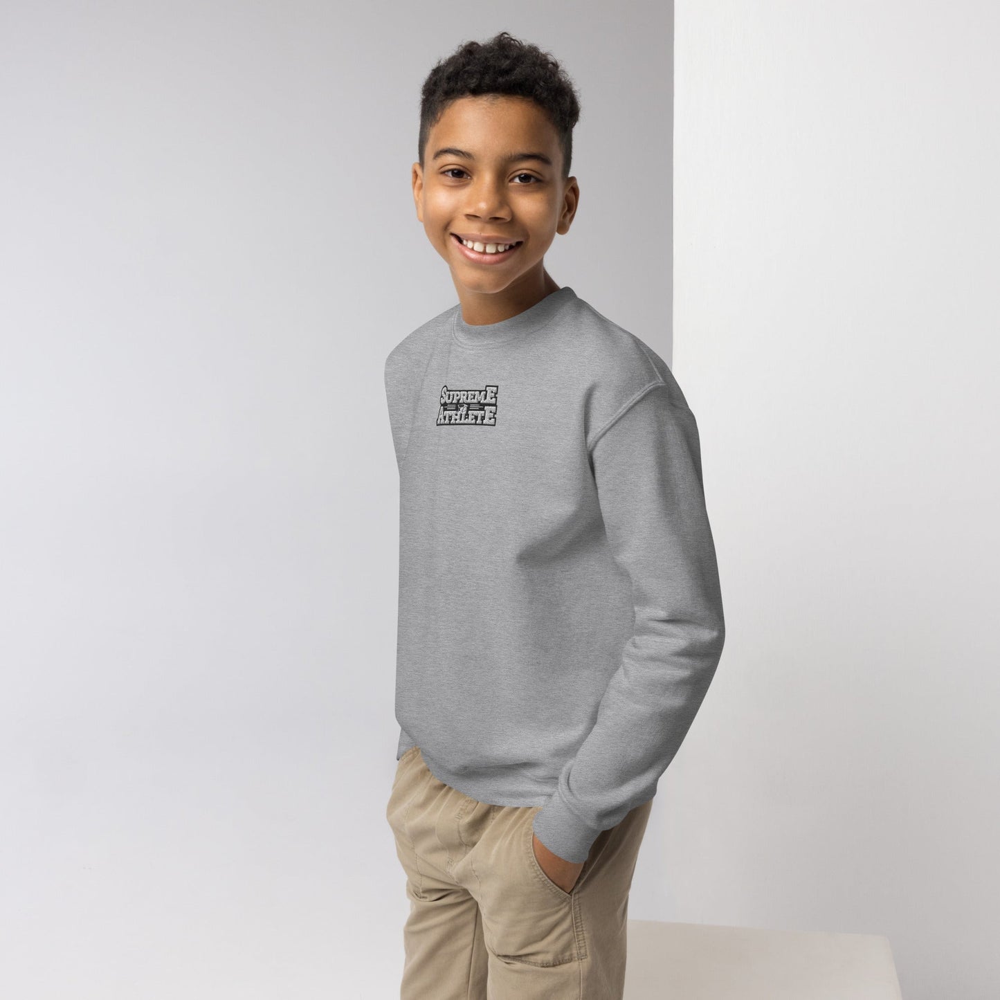 Supreme Athlete Youth crewneck sweatshirt Supreme Athlete Sport Grey XS 