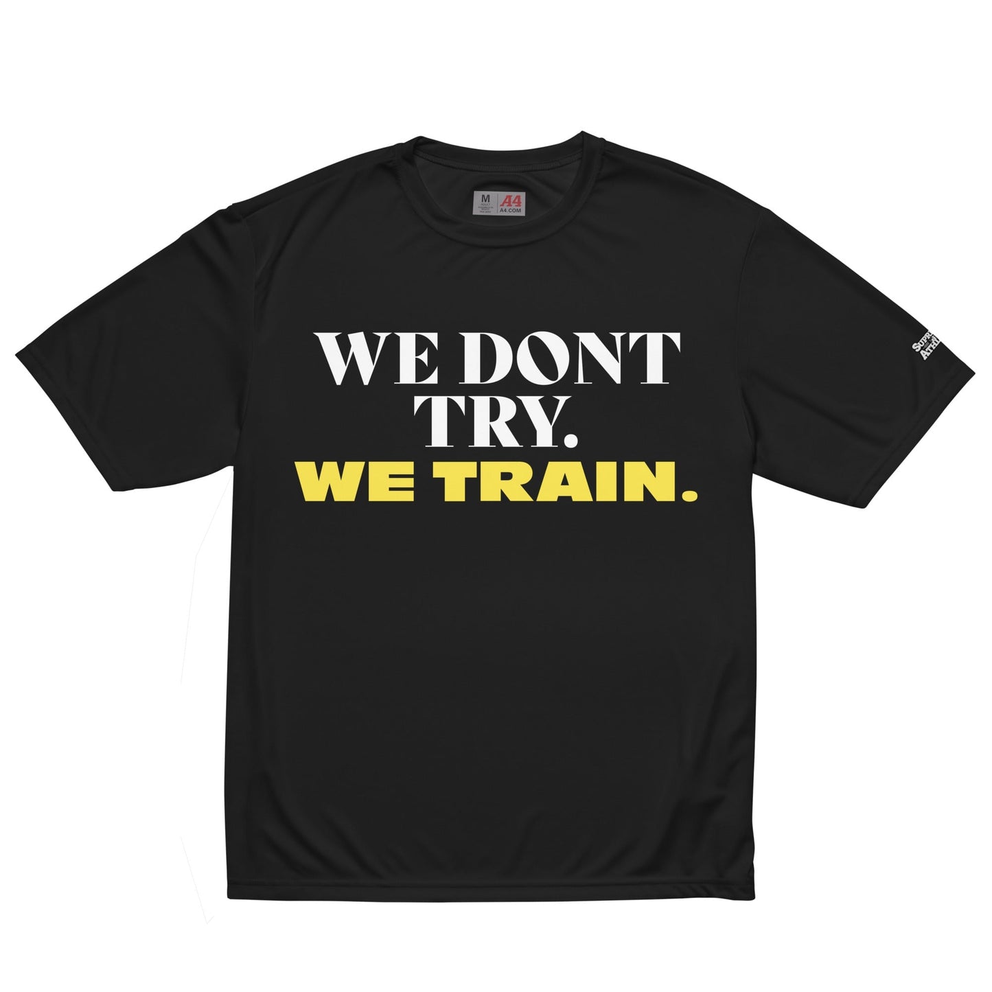 WE TRAIN Unisex performance crew neck t-shirt Supreme Athlete Black S 