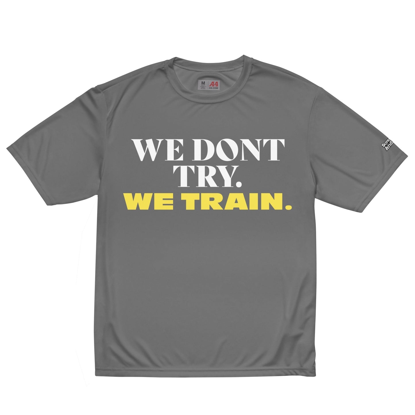 WE TRAIN Unisex performance crew neck t-shirt Supreme Athlete Graphite S 
