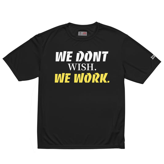 WE WORK Unisex performance crew neck t-shirt Supreme Athlete Black S 