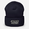 "Knowledge Your Cipher" Cuffed Beanie Supreme Athlete Navy