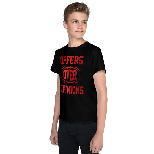 "Offers Over Opinions" Youth crew neck t-shirt Supreme Athlete 