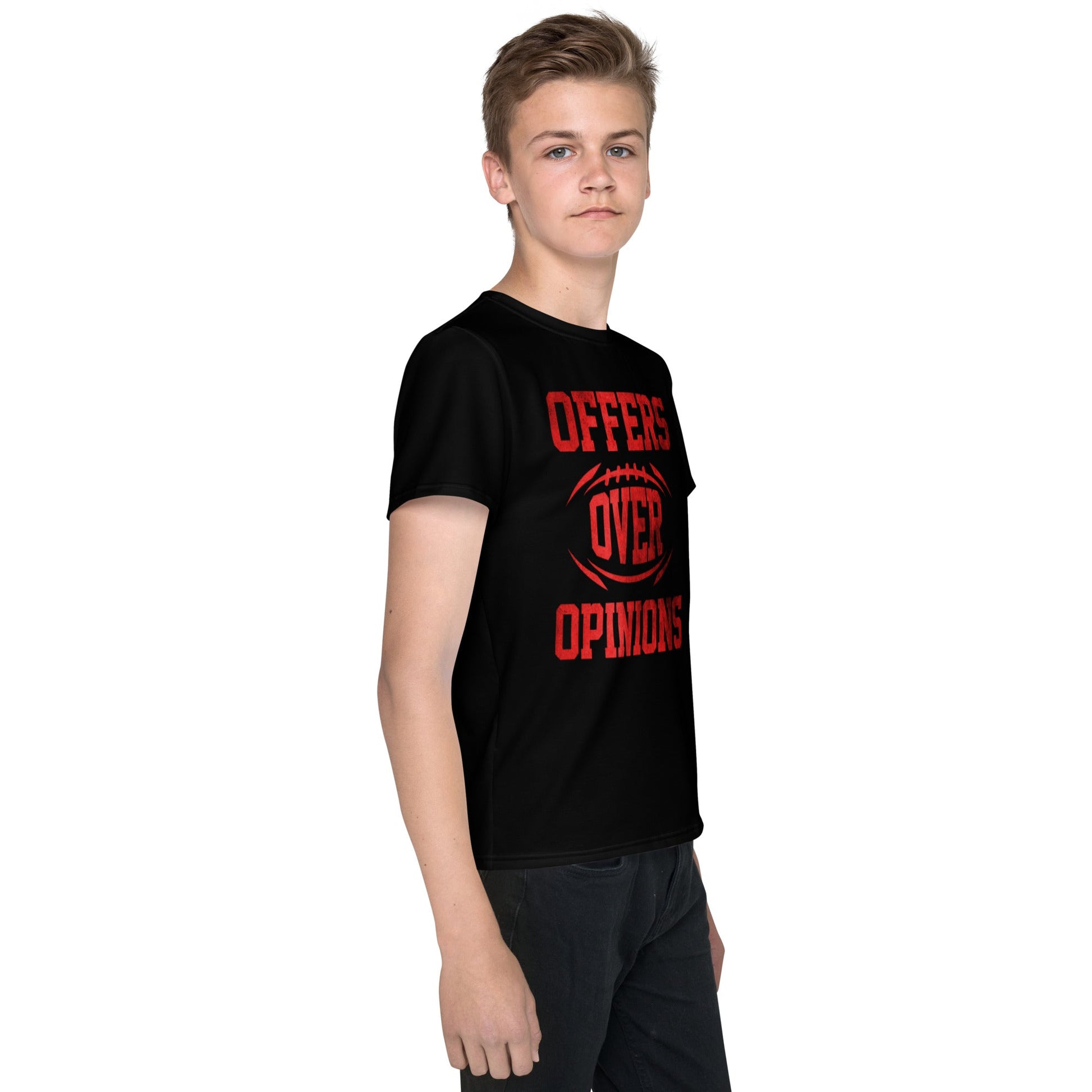 "Offers Over Opinions" Youth crew neck t-shirt Supreme Athlete 