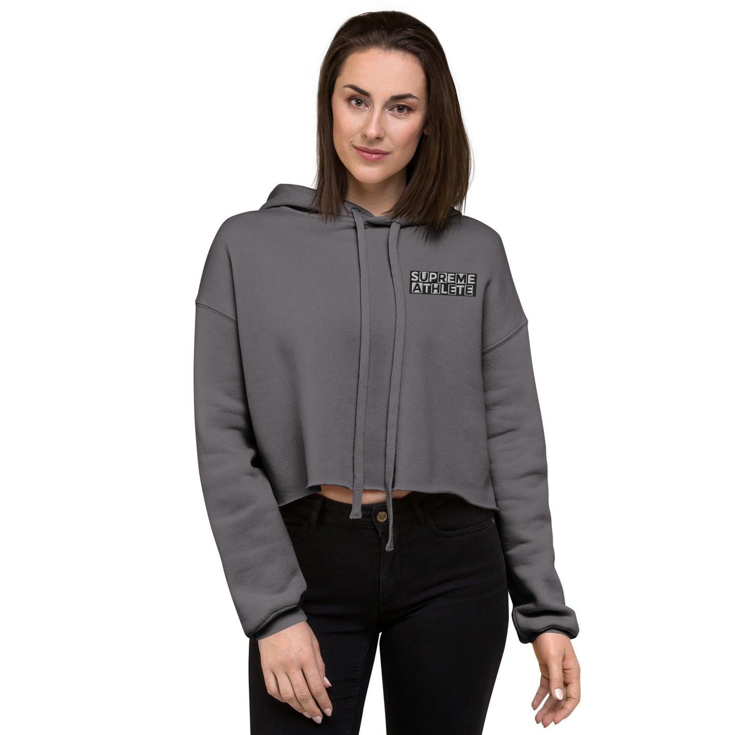 PEACE EARTH CROP TOP HOODIE Supreme Athlete Storm S 